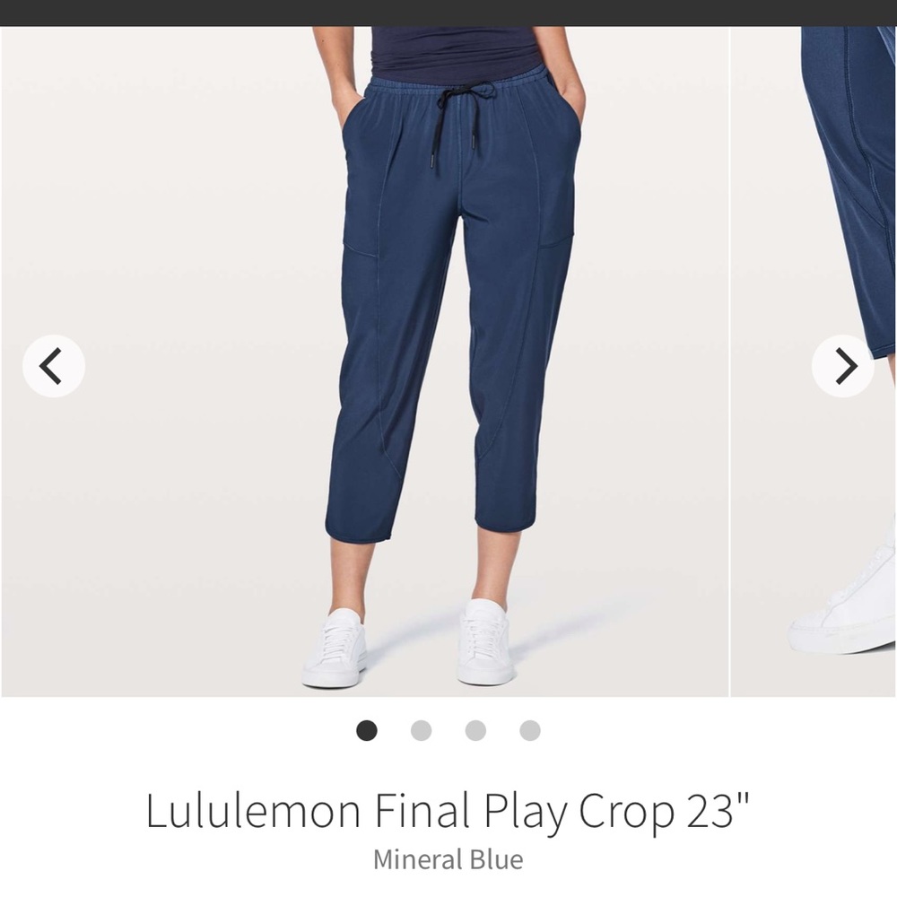 Lululemon final play crop size 6